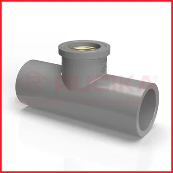 Gambar Aksesoris Pipa Rucika PVC Faucet Tee With Metal Insert 1/2" Tipe AW di Juragan Material
