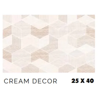 Gambar Keramik Platinum Nino Cream Decor - 25x40 di Juragan Material