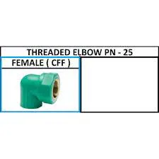 Gambar Aksesoris Pipa Toro 25 PPR Knee Drat Dalam PN25 25 x 3/4 inch di Juragan Material