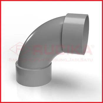 Gambar Aksesoris Pipa Rucika PVC Large Radius Elbow 1 1/2" Tipe D di Juragan Material
