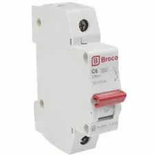 Gambar Aksesoris Listrik Broco MCB C 6A (17306C) di Juragan Material