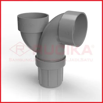 Gambar Aksesoris Pipa Rucika PVC P-Trap 1 1/2" Tipe D di Juragan Material