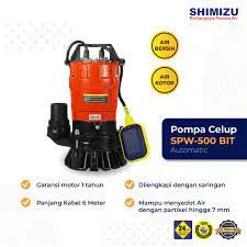 Gambar Pompa air Shimizu SPW 500 BIT di Juragan Material