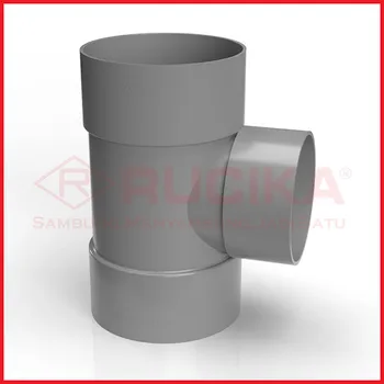 Gambar Aksesoris Pipa Rucika PVC Tee 4" x 2" Tipe D di Juragan Material