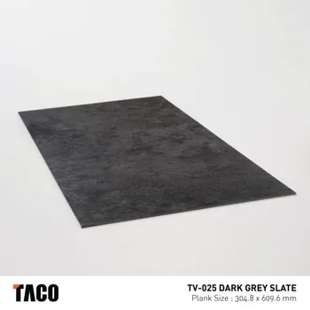 Gambar Vinyl Taco 3mm TV-025 Dark Grey Slate di Juragan Material