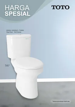 Gambar PROMO Closet Duduk TOTO CW422J / SW422JP + TC505S (Dual Flush / Soft Closing) di Juragan Material