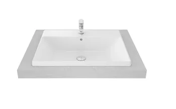 Gambar Wastafel TOTO LW639CJ Komplit Set (TX108LJ + THX1A-5N + TX277SV1 (x2) + TX809LV5) di Juragan Material