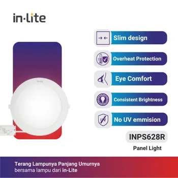 Gambar Lampu & Armatur  In-Lite Inbow Panel Light / INPS628R / 18 Watt di Juragan Material