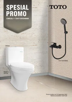 Gambar PROMO Closet Duduk TOTO CW630J / TX471SRSN#MB di Juragan Material