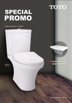 Gambar PROMO Closet Duduk TOTO CW631J/SW631JP + TCW07S di Juragan Material