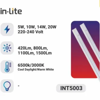 Gambar Lampu & Armatur  In-Lite INT5003 / 20 Watt / Batten Tube Light T5 di Juragan Material