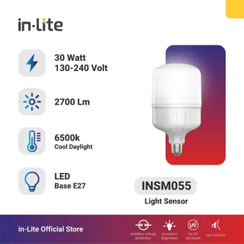 Gambar Lampu & Armatur  In-Lite INSM055 / 30 Watt / Capsul Light Sensor di Juragan Material