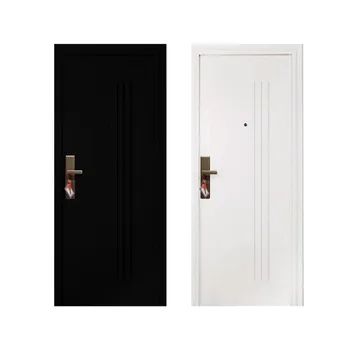 Gambar Pintu Besi/Baja Decha Door Elegant 90.02 - Single Door - Hitam di Juragan Material