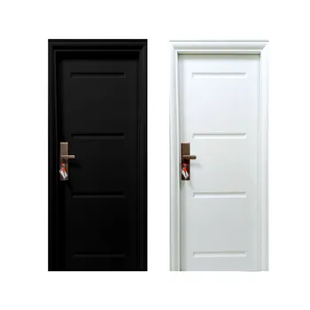 Gambar Pintu Besi/Baja Decha Door Elegant 90.03 - Single Door - Hitam di Juragan Material