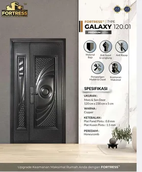 Gambar Pintu Besi/Baja Fortress Galaxy 120 - Gold di Juragan Material