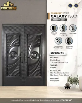 Gambar Pintu Besi/Baja Fortress Galaxy 150 - Hitam di Juragan Material