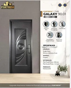 Gambar Pintu Besi/Baja Fortress Galaxy 90 - Hitam di Juragan Material