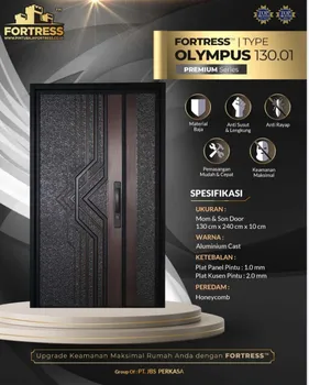Gambar Pintu Besi/Baja Fortress Olympus Mother & Son 130 - Hitam di Juragan Material