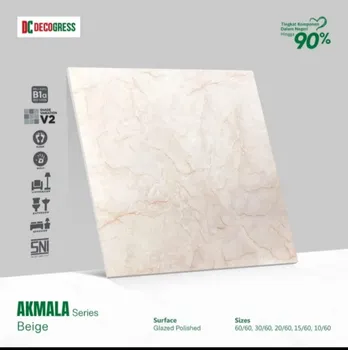 Gambar Granite Tile Decogress Akmala Beige - 60 X 60, Glazed Polished di Juragan Material