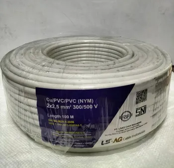 Gambar Kabel Listrik LSAG NYM 2 x 2.5 MM2 - Putih di Juragan Material
