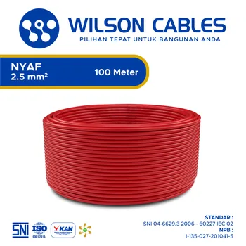 Gambar Kabel Listrik Wilson NYAF 2.5 mm2 100 meter - Biru di Juragan Material
