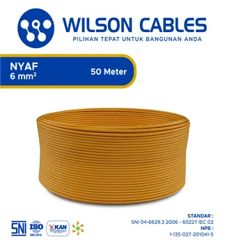 Gambar Kabel Listrik Wilson NYAF 6 mm2 50 meter - Biru di Juragan Material
