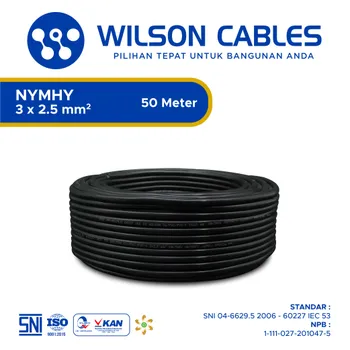 Gambar Kabel Listrik Wilson NYMHY 3x2.5mm2 50 meter - Putih di Juragan Material