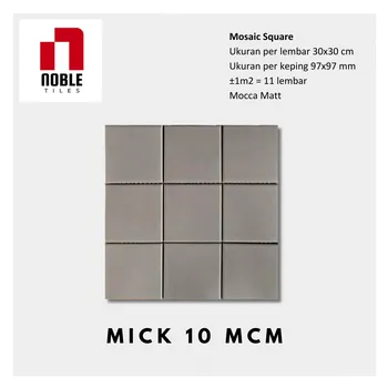 Gambar Keramik Noble Tile Mosaic MICK 10 MCM - 30x30 Cm, 97x97 Mm di Juragan Material