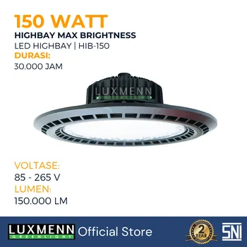 Gambar Lampu & Armatur  Luxmenn LUX-HIB150 / 150 Watt / Lampu Highbay di Juragan Material