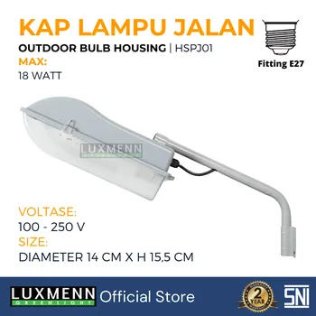 Gambar Lampu & Armatur  Luxmenn LUX - HSPJ -01 - Housing Lampu Jalan - No Sensor - No Sensor di Juragan Material