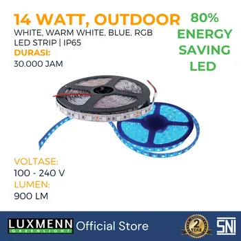 Gambar Lampu & Armatur  Luxmenn LUX -IP65 / 14 Watt / LED Strip Outdor - Biru di Juragan Material