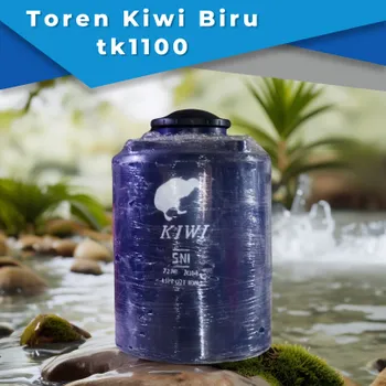 Gambar Tangki Air Kiwi Ukuran 1100 Liter Warna Abu di Juragan Material