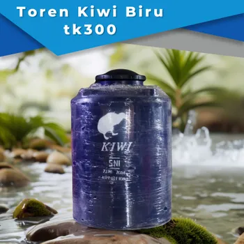 Gambar Tangki Air Kiwi Ukuran 300 Liter Warna Biru di Juragan Material