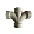Gambar Aksesoris Pipa Lesso PVC Large Radius Double Tee 4"x 4" Tipe D 1 di Juragan Material