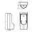 Gambar Urinal Aer Wall Hung HU 05 2 di Juragan Material