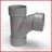 Gambar Aksesoris Pipa Rucika PVC Large Radius Tee 2 1/2" x 2"  Tipe D 1 di Juragan Material