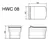 Gambar Kloset Duduk Aer Washdown Wall Hung Toilet HWC 08 2 di Juragan Material