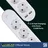 Gambar Aksesoris Listrik Luxmenn LED LUX - EKU201DL / Stop Kontak Kabel Extension Strip, 3 M, 3 Power Socket 2 USB 4 di Juragan Material