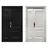 Gambar Pintu Besi/Baja Decha Door Elegant 120.04 - Mother & Son - Hitam 1 di Juragan Material