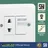 Gambar Outlet Listrik Luxmenn LUXMENN Stop Kontak Saklar Lampu Engkel Stop 1 Gang 1 Arah Seri SKIB1B - Putih  2 di Juragan Material